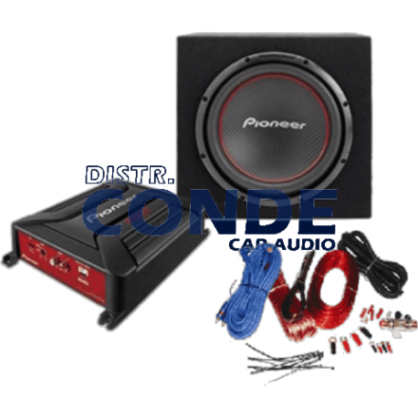 Pack subwoofer y amplificador Pioneer GXT-3730B-SET