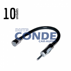 ADAPT. ANTENA ISO HEMBRA A DIN MACHO  0.15m (10 UNIDADES)