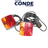 KIT DE LUZ PARA REMOLQUE (AMBAR/ ROJA) 12V