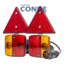 KIT MAGNETICO DE LUZ PARA REMOLQUE CON TRIANGULOS CATADRIOPTICOS (HOMOLOGACION E4)