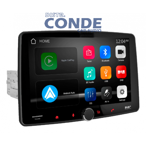 EQUIPO MULTIMEDIA 9 PULGADAS FLOTANTE ANDROID AUTO Y APPLE CAR PLAY INALAMBRICO