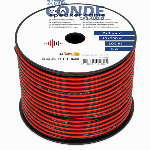 BOBINA CABLE BICOLOR 2X1mm.(100m.)