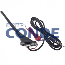 ANTENA TECHO UNIVERSAL GOMA (22cm) amplificada