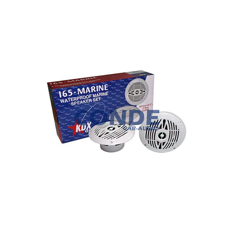 Enceintes Marine Kdx-audio 165mm - Étanches, 2 Voies 30W | Pour Bateau Et Extérieur
